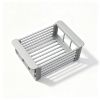 Expandable Stainless Steel Sink Storage Rack, Adjustable Multi Purpose Kitchen Sink Caddy for Sponge, Brush & Soap, Countertop Drain Basket