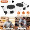 2000W Dual Burner Electric Hot Plate, 5 Temperature Settings (392-932), Portable Countertop Stove for All Flat Cookware, Fast & Even Heating